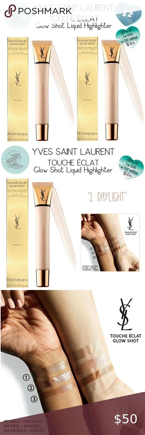 yves saint laurent glow shot liquid highlighter color